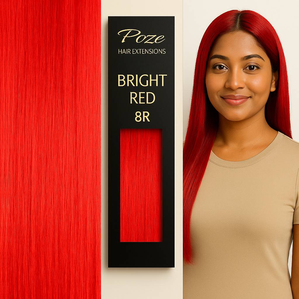 Tape In Hair Extensions Standard - 8R Bright Red